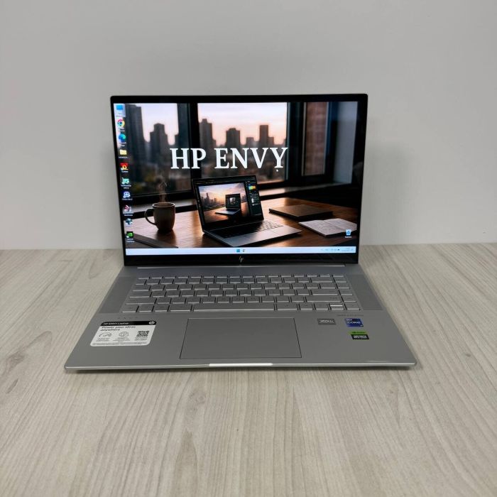 Ігровий ультрабук Б-класу HP Envy 16-h1001nr / 16" (2560x1600) IPS Touch / Intel Core i9-13900H (14 (20) ядер по 2,6 - 5,4 ГГц) / 32 ГБ DDR5 / 1000 ГБ SSD NVMe / nVidia GeForce RTX 4060, 8 ГБ GDDR6, 128-bit / WebCam б/в - зображення 2
