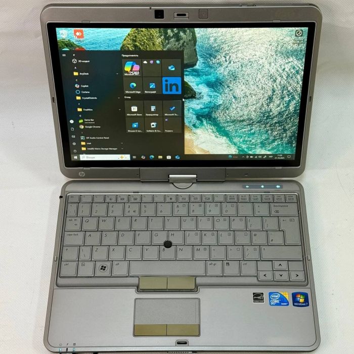 Нетбук-трансформер HP EliteBook 2740p / 12.1" (1280x800) IPS Touch / Intel Core i5-540M (2 (4) ядра по 2.53 - 3.07 GHz) / 8 GB DDR3 / 160 GB SSD / Intel HD Graphics / WebCam / Стилус  Залишити відгук б/в - изображение 4