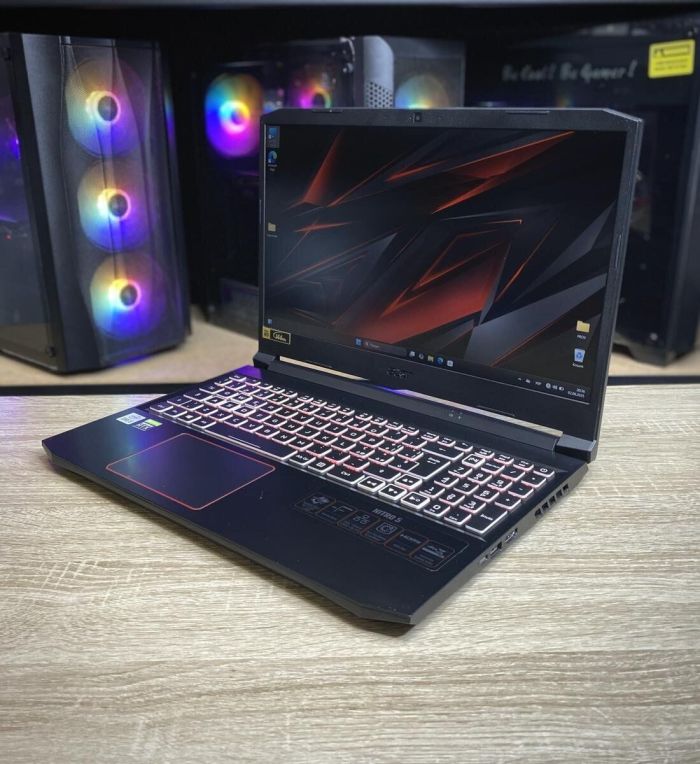 Ігровий ноутбук Acer Nitro 5 / 15.6" (1920x1080) IPS / Intel Core i5-10300H (4 (8) ядра по 2.5 - 4.5 GHz) / 16 GB DDR4 / 1000 GB SSD / nVidia GeForce RTX 3060, 6 GB GDDR6, 192-bit / WebCam б/в - зображення 3