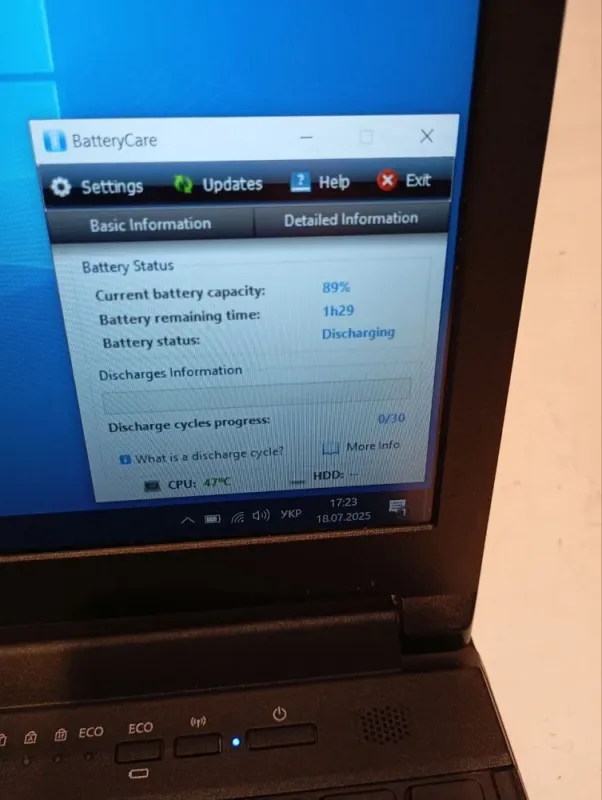Ноутбук Б-клас Fujitsu LifeBook E554 / 15.6" (1920x1080) IPS / Intel Core i5-4210M (2 (4) ядра по 2.6 - 3.2 GHz) / 8 GB DDR3 / 160 GB SSD / Intel HD Graphics 4600 / WebCam / DVD-RW б/в - зображення 9