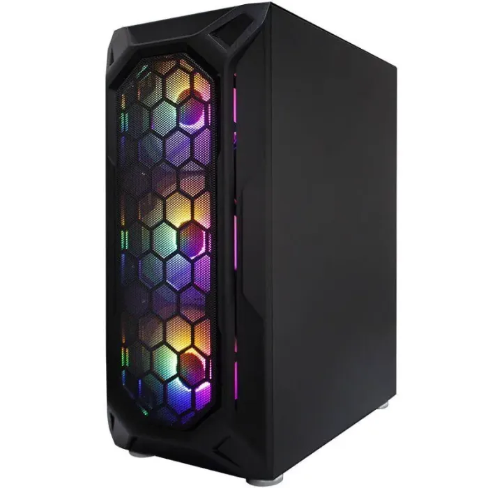 Ігровий ПК STALKER X6-BK-4F1 Black Tower / Intel Core i5-10400F (6 (12) ядер по 2,9 - 4,3 ГГц) / 16 ГБ DDR4 / 960 ГБ SSD / nVidia GeForce RTX 5060, 8 ГБ GDDR7, 128-біт б/в - зображення 3