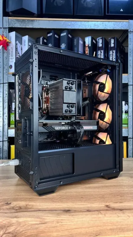 Збірка під замовлення: комп'ютер MSI MAG Forge M100R Black Tower / AMD Ryzen 5 7500F (6 (12) ядер по 3.7 - 5.0 GHz) / 16 GB DDR5 / 500 GB SSD M.2 / nVidia GeForce RTX 4060, 8 GB GDDR6, 128-bit / 650W - зображення 7