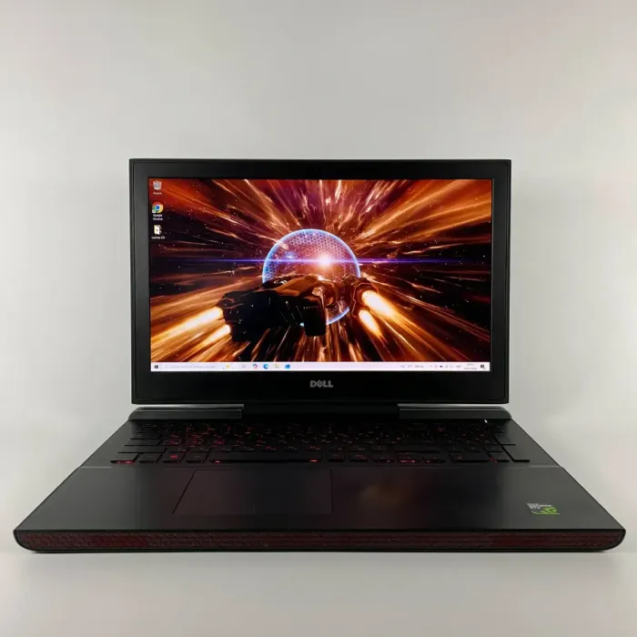 Ігровий ноутбук Dell Inspiron 15 7567 / 15.6" (1920x1080) IPS / Intel Core i5-7300HQ (4 ядра по 2,5 - 3,5 ГГц) / 16 ГБ DDR4 / 128 ГБ SSD + 1000 ГБ HDD / nVidia GeForce GTX 1050 Ti, 4 ГБ GDDR5, 128-bit / WebCam б/в - зображення 2