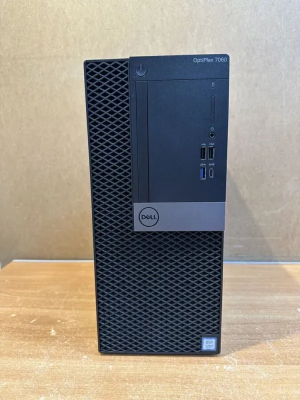 Комп'ютер Б-клас Dell OptiPlex 7060 Tower / Intel Core i5-8500 (6 ядер по 3.0 - 4.1 GHz) / 16 GB DDR4 / 120 GB SSD / Intel UHD Graphics 630 / 260W / USB 3.1 / DisplayPort б/в - зображення 2