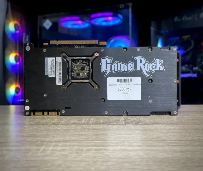 Дискретна відеокарта Palit GeForce GTX 1080 Ti GameRock, 11 GB GDDR5X, 352-bit / 1x DVI, 1x HDMI, 3x DisplayPort / (NEB108TTT15LC-1020G) б/в - зображення 7
