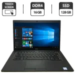 Ноутбук Dell Latitude 7490 / 14" (1920x1080) IPS Touch / Intel Core i5-8350U (4 (8) ядра по 1.7 - 3.6 GHz) / 16 GB DDR4 / 128 GB SSD / Intel UHD Graphics 620 / WebCam б/в