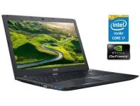 Ігровий ноутбук Acer Aspire E5-576G / 15.6" (1920x1080) IPS / Intel Core i7-8550U (4 (8) ядра по 1.8 - 4.0 GHz) / 8 GB DDR4 / 256 GB SSD / nVidia GeForce MX150, 2 GB GDDR5, 64-bit / WebCam б/в