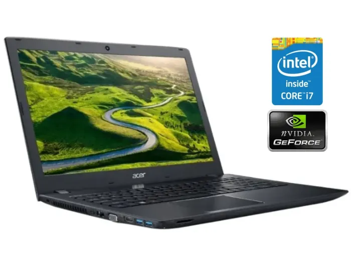 Ігровий ноутбук Acer Aspire E5-576G / 15.6" (1920x1080) IPS / Intel Core i7-8550U (4 (8) ядра по 1.8 - 4.0 GHz) / 8 GB DDR4 / 256 GB SSD / nVidia GeForce MX150, 2 GB GDDR5, 64-bit / WebCam б/в - зображення 1
