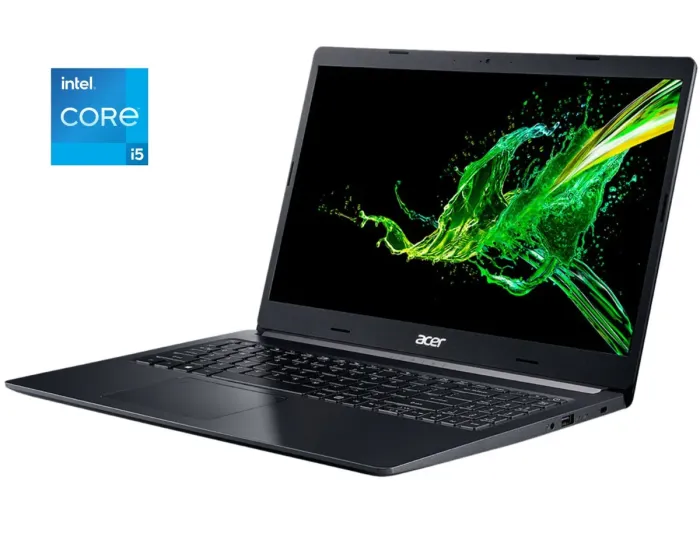 Ноутбук Б-клас Acer Aspire 5 A515-55 / 15.6" (1366x768) TN Touch / Intel Core i5-1035G1 (4 (8) ядра по 1.0 - 3.6 GHz) / 8 GB DDR4 / 256 GB SSD / Intel UHD Graphics / WebCam б/в - зображення 1