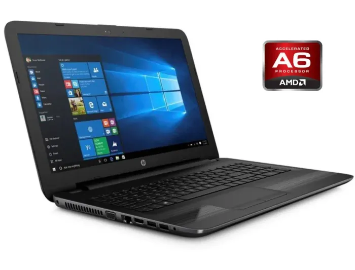 Ноутбук HP 255 G5 / 15.6" (1366x768) TN / AMD A6-7310 (4 ядра по 2.0 - 2.4 GHz) / 8 GB DDR3 / 128 GB SSD / AMD Radeon R4 Graphics / WebCam / Win 10 Pro б/в - зображення 1
