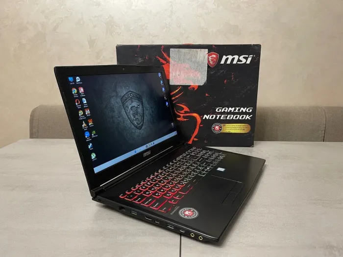 Ігровий ноутбук MSI GP62MVR 7RFX Leopard Pro / 15,6" (1920x1080) IPS / Intel Core i7-7700HQ (4 (8) ядра по 2,8 - 3,8 ГГц) / 16 ГБ DDR4 / 256 ГБ SSD + 1000 ГБ HDD / nVidia GeForce GTX 1060, 6 ГБ GDDR5, 192-біт / WebCam б/в - зображення 5