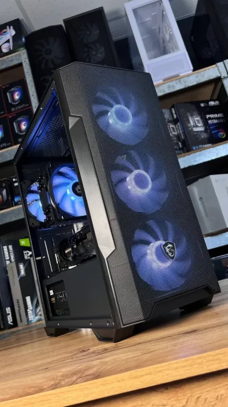 Збірка під замовлення: ігровий комп'ютер MSI MAG Forge M100R Black Tower / AMD Ryzen 5 5600 (6 (12) ядер по 3.5 - 4.4 GHz) / 32 GB DDR4 / 1000 GB SSD M.2 / nVidia GeForce RTX 3070, 8 GB GDDR6, 256-bit / 750W б/в - зображення 3