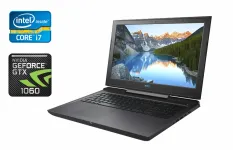 Ігровий ноутбук Dell G7 7588 / 15.6" (1920x1080) IPS / Intel Core i7-8750H (6 (12) ядер по 2.2 - 4.1 GHz) / 16 GB DDR4 / 256 GB SSD + 1000 GB HDD / nVidia GeForce GTX 1060, 6 GB GDDR5, 192-bit / WebCam / Windows 10 б/в