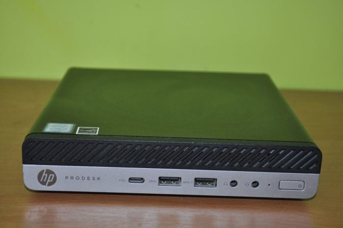 Неттоп HP ProDesk 600 G4 Desktop Mini USFF / Intel Core i3-8100T (4 ядра по 3.1 GHz) / 12 GB DDR4 / 256 GB SSD M.2 / Intel UHD Graphics 630 / Windows 11 Pro б/в - зображення 2