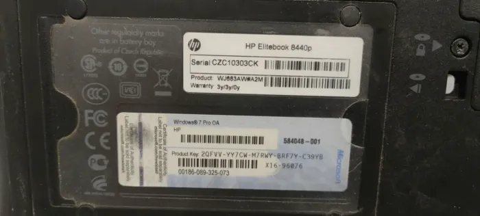 Ноутбук HP EliteBook 8440p / 14" (1600x900) TN / Intel Core i5-520M (2 (4) ядра по 2.4 - 2.93 GHz) / 4 GB DDR3 / 320 GB HDD / nVidia NVS 3100M, 512 MB GDDR3, 64-bit / WebCam / DVD-RW б/в - зображення 9