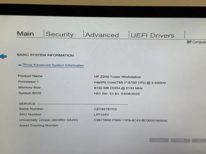 Комп'ютер Б-клас HP Z240 Workstation Tower / Intel Core i7-6700 (4 (8) ядра по 3,4 - 4,0 ГГц) / 8 ГБ DDR4 / 250 ГБ SSD / Intel HD Graphics 530 / 400 Вт / DVD-ROM / DisplayPort б/в - зображення 9