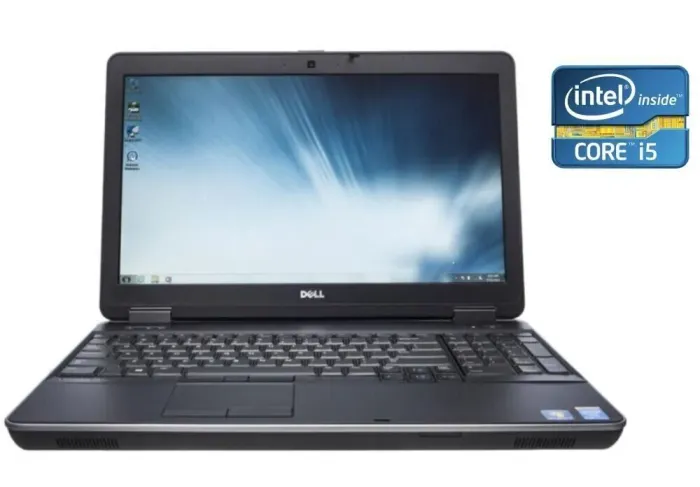 Ноутбук Dell Latitude E6540 / 15.6" (1366x768) TN / Intel Core i5-4200M (2 (4) ядра по 2.5 - 3.1 GHz) / 8 GB DDR3 / 128 GB SSD + 750 GB HDD / Intel HD Graphics 4600 / WebCam б/в - зображення 1