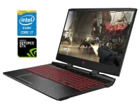 Ігровий ноутбук Б-клас HP Omen 15-dc1088wm / 15.6" (1920x1080) IPS / Intel Core i7-9750H (6 (12) ядер по 2.6 - 4.5 GHz) / 16 GB DDR4 / 256 GB SSD NVMe / nVidia GeForce GTX 1660 Ti, 6 GB GDDR6, 192-bit / WebCam б/в