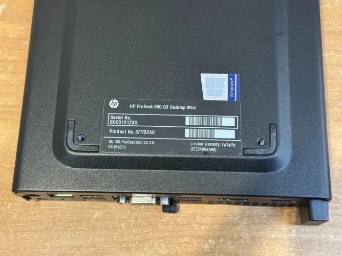 Неттоп HP ProDesk 600 G5 Mini USFF / Intel Core i5-9500T (6 ядер по 2.2 - 3.7 GHz) / 8 GB DDR4 / 240 GB SSD M.2 / Intel UHD Graphics 630 / USB 3.1 / DisplayPort + Блок живлення б/в - зображення 5