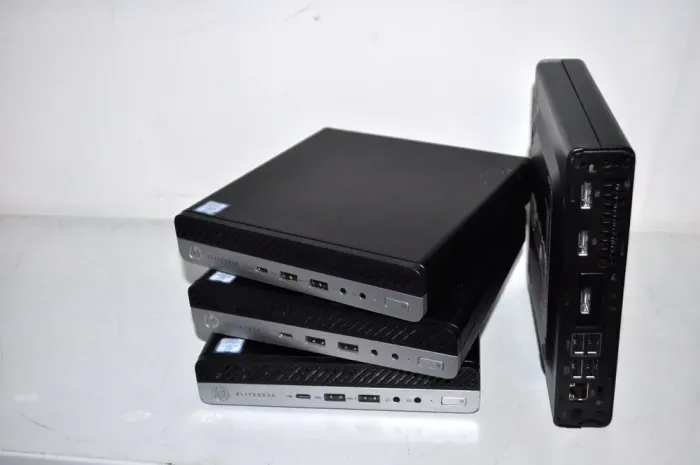 Неттоп Б-клас HP EliteDesk 800 G3 Desktop Mini USFF / Intel Core i5-6500T (4 ядра по 2.5 - 3.1 GHz) / 8 GB DDR4 / 240 GB SSD / Intel UHD Graphics 630 / DisplayPort / Windows 11 Pro / Блок живлення б/в - зображення 3