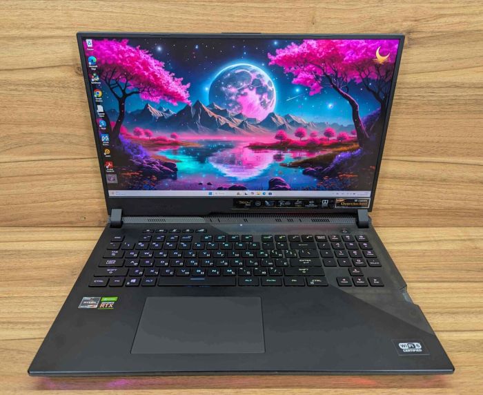 Ігровий ноутбук Asus ROG Strix G733Q / 17,3" (1920x1080) IPS / AMD Ryzen 9 5900HX (8 (16) ядер по 3,3 - 4,6 ГГц) / 32 ГБ DDR4 / 1000 ГБ SSD / nVidia GeForce RTX 3080, 8 ГБ GDDR6, 256-bit / Windows 11 б/в - зображення 2