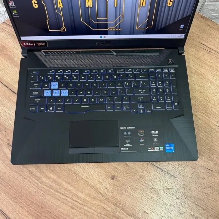 Ігровий ноутбук Asus TUF F17 FX706HE / 17.3" (1920x1080) IPS / Intel Core i5-11260H (6 (12) ядер по 2.6 - 4.4 GHz) / 16 GB DDR4 / 512 GB SSD / nVidia GeForce RTX 3050 Ti, 4 GB GDDR6, 128-bit / WebCam б/в - зображення 7