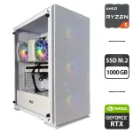 Збірка під замовлення: ігровий ПК 2E Gaming Virtus Neo White Tower / AMD Ryzen 5 7500F (6 (12) ядер по 3.7 - 5.0 GHz) / 32 GB DDR5 / 1000 GB SSD M.2 / nVidia GeForce RTX 4060 Ti Super, 8 GB GDDR6, 128-bit / 650W