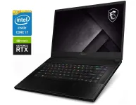 Ігровий ноутбук MSI GS66 Stealth 11UG / 15.6" (2560x1440) IPS / Intel Core i9-11900H (8 (16) ядер по 2.5 - 4.9 GHz) / 16 GB DDR4 / 480 GB SSD / nVidia GeForce RTX 3070, 8 GB GDDR6, 256-bit / WebCam б/в