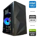 Ігровий ПК ProLogix E113 Black NEW / Intel Core i3-12100F NEW (4 (8) ядер 3,3 - 4,3 ГГц) / 16 ГБ DDR4 / 480 ГБ SSD NEW / nVidia GeForce GTX 1660 Ti, 6 ГБ GDDR6, 192-біт / 500 Вт NEW б/в