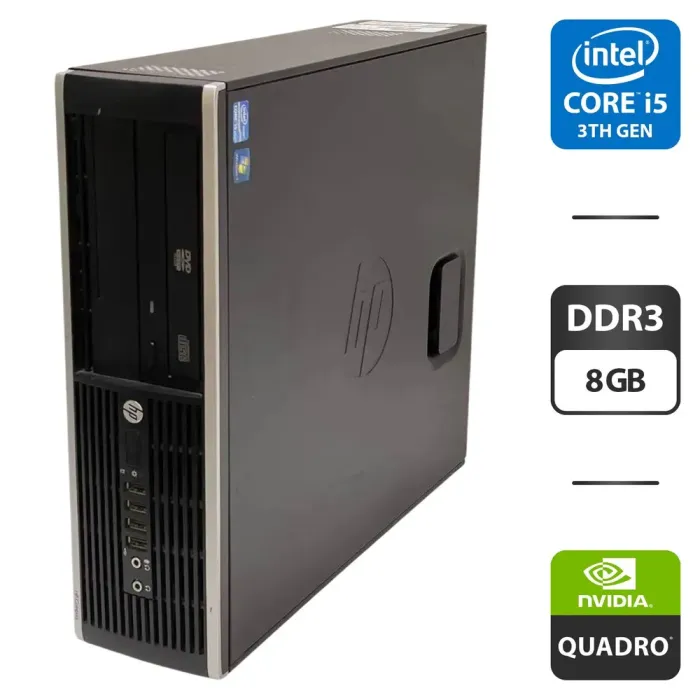 Комп'ютер HP Compaq Elite 8300 SFF / Intel Core i5-3470 (4 ядра по 3.2 - 3.6 GHz) / 8 GB DDR3 / 500 GB HDD / nVidia NVS 310, 512 MB GDDR3, 64-bit б/в - зображення 1