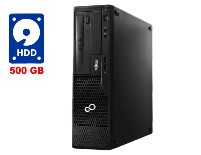 ПК Fujitsu Esprimo E510 E85+ SFF / Intel Core i3-3220 (2 (4) ядра по 3.3 GHz) / 8 GB DDR3 / 500 GB HDD / Intel HD Graphics 2500 / DVD-ROM б/в - зображення 1