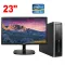 Комплект ПК: HP Compaq Pro 6300 SFF / Intel Core i5-3570 (4 ядра по 3,4 - 3,8 ГГц) / 8 ГБ DDR3 / 240 ГБ SSD / Intel HD Graphics 2500 / DVD-RW + Монітор LG 23MP48HQ-P / 23" (1920x1080) IPS / 1x HDMI, 1x VGA, 1x Audio б/в