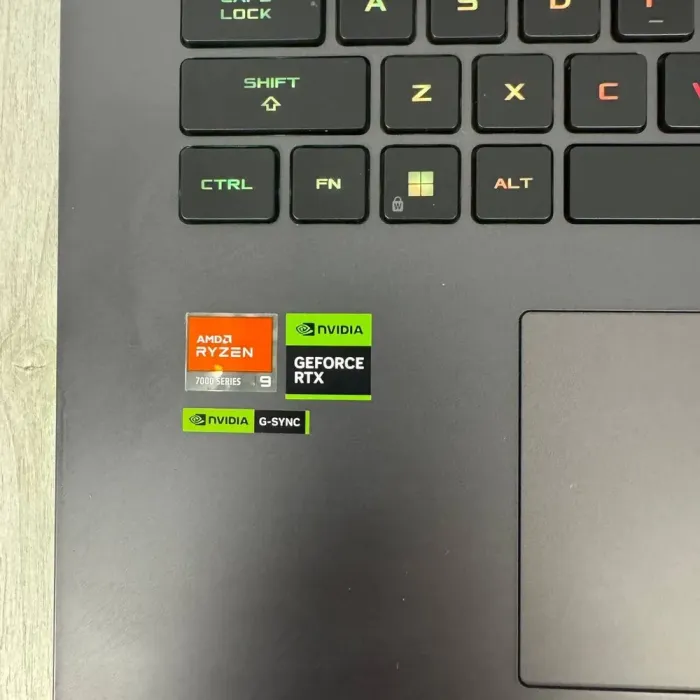 Ігровий ноутбук Б-класу Asus ROG Strix G17 G713PI / 17.3" (2560x1440) IPS / AMD Ryzen 9 7945HX (16 (32) ядер по 2,5 - 5,4 ГГц) / 32 ГБ DDR5 / 1000 ГБ SSD NVMe / nVidia GeForce RTX 4070, 8 ГБ GDDR6, 128-біт б/в - зображення 8