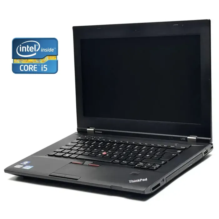 Ноутбук Lenovo ThinkPad L430 / 14" (1600x900) TN / Intel Core i5-3210M (2 (4) ядра по 2.5 - 3.1 GHz) / 4 GB DDR3 / 120 GB SSD / Intel HD Graphics 4000 / WebCam / DVD-RW б/в - зображення 1