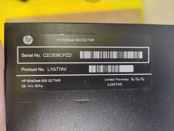Комп'ютер HP EliteDesk 800 G2 Tower / Intel Core i5-6400 (4 ядра по 2.7 - 3.3 GHz) / 16 GB DDR4 / 256 GB SSD / Intel HD Graphics 530 / DVD-ROM б/в - зображення 2