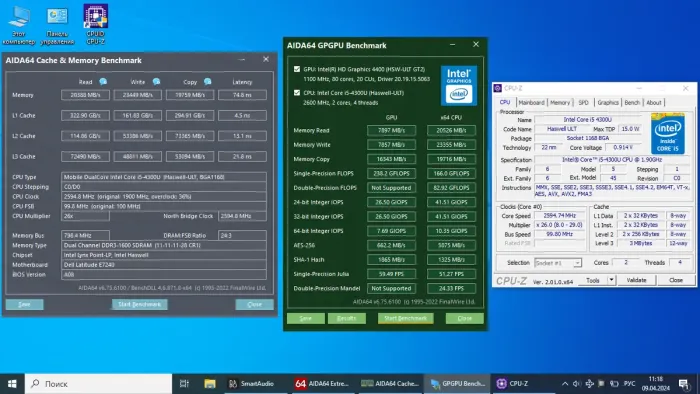 Нетбук Dell Latitude E7240 / 12.5" (1366x768) TN / Intel Core i5-4300U (2 (4) ядра по 1.9 - 2.9 GHz) / 16 GB DDR3 / 256 GB SSD / Intel HD Graphics 4400 / WebCam б/в - зображення 7