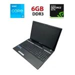 Ноутбук Acer Pakard TM83 / 15.6" (1366x768) TN / Intel Core i3-350M (2 (4) ядра по 2.26 GHz) / 6 GB DDR3 / 320 GB HDD / nVidia GeForce GT 320M, 1 GB DDR3, 128-bit / WebCam б/в