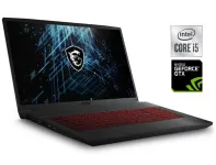 Ігровий ноутбук MSI GF75 Thin 10SCSXR-619US / 17.3" (1920x1080) IPS / Intel Core i5-10300H (4 (8) ядра по 2.5 - 4.5 GHz) / 32 GB DDR4 / 480 GB SSD / nVidia GeForce GTX 1650 Ti, 4 GB GDDR6, 128-bit / WebCam б/в