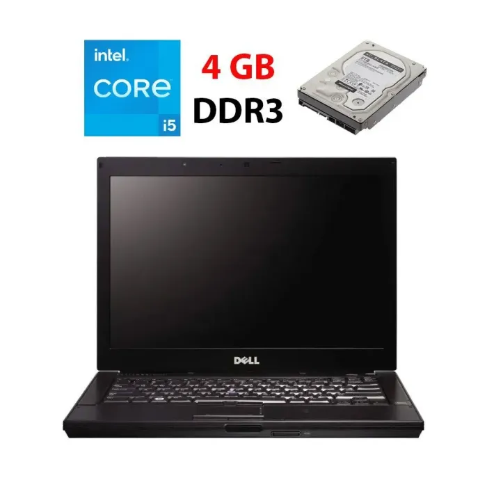 Ноутбук Б-клас Dell Latitude E6410 / 14" (1440x900) TN / Intel Core i5-520M (2 (4) ядра по 2.4 - 2.93 GHz) / 4 GB DDR3 / 250 GB HDD / Intel HD Graphics / WebCam  б/в - зображення 1