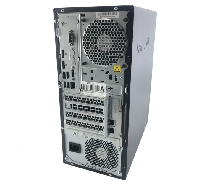 Ігровий ПК Lenovo ThinkStation P330 Tower / Intel Core i5-9400 (6 ядер 2,9 - 4,1 ГГц) / 16 ГБ DDR4 / 240 ГБ SSD + 1000 ГБ HDD / nVidia GeForce RTX 2060, 6 ГБ GDDR6, 192-біт / DVI, DP, HDMI б/в - зображення 3