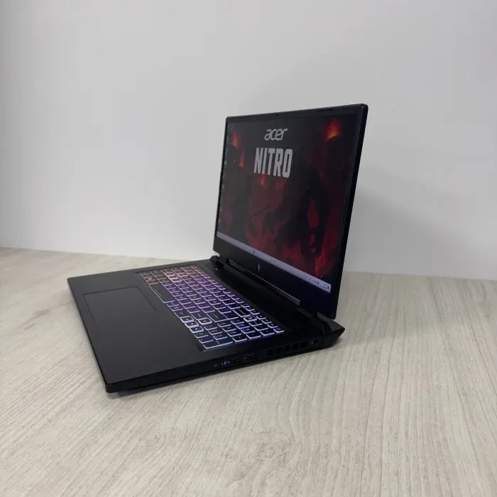 Ігровий ноутбук Б-класу Acer Nitro 17 AN17-51 / 17,3" (2560x1440) IPS / Intel Core i7-13700H (14 (20) ядер по 3,7 - 5,0 ГГц) / 16 ГБ DDR5 / 1000 ГБ SSD NVMe / nVidia GeForce RTX 4060, 8 ГБ GDDR6, 128-bit / WebCam б/в - зображення 5