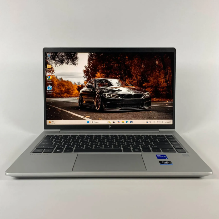 Ультрабук Б-клас HP EliteBook 640 G9 / 14" (1920x1080) IPS / Intel Core i5-1235U (10 (12) ядер по 3.3 - 4.4 GHz) / 16 GB DDR4 / 256 GB SSD / Intel Iris Xe Graphics / WebCam / TouchID б/в - зображення 2
