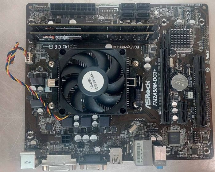 Комплект: Материнська плата ASRock FM2A58M-DG3+ / FM2+ / AMD A8-7600 (4 ядра по 3,1 - 3,8 ГГц) / 16 ГБ DDR3 / AMD Radeon R7 Graphics + Кулер б/в - зображення 5
