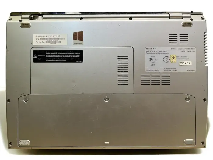 Ноутбук Б-клас Sony SVT131A11V / 13.3" (1366x768) TN / Intel Core i5-3317U (2 (4) ядра по 1.7 - 2.6 GHz) / 8 GB DDR3 / 120 GB SSD / Intel HD Graphics 4000 / WebCam б/в - зображення 8