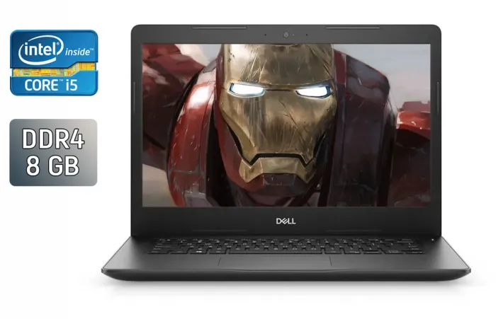 Ноутбук Dell Latitude 3490 / 14" (1920x1080) IPS / Intel Core i5-8250U (4 (8) ядра по 1.6 - 3.4 GHz) / 8 GB DDR4 / 240 GB SSD / Intel UHD Graphics 620 / WebCam / Windows 10 б/в - зображення 1