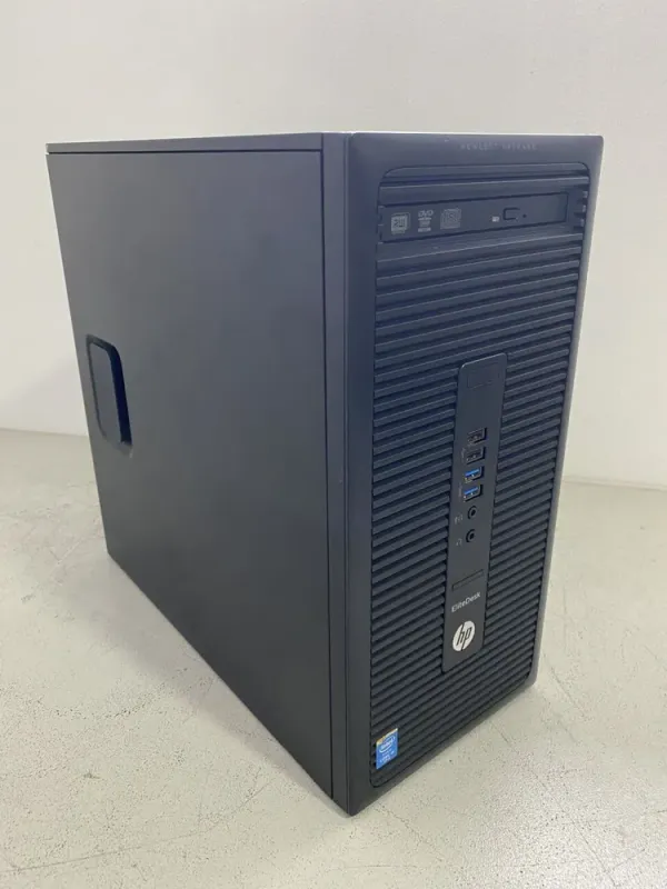 Комплект ПК: комп'ютер HP EliteDesk 700 G1 Tower / Intel Core i5-4590 (4 ядра по 3.0 - 3.7 GHz) / 8 GB DDR3 / 250 GB HDD / Intel HD Graphics 4600 + Монітор Б-клас Acer B243HL / 24" (1920x1080) TN / VGA б/в - зображення 3