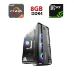 Ігровий ПК Forsage Moon Light / AMD Ryzen 5 5500 (6 (12) ядер по 3,6 - 4,2 ГГц) / 8 ГБ DDR4 / 480 ГБ SSD / nVidia GeForce GTX 1070, 8 ГБ GDDR5, 256-біт