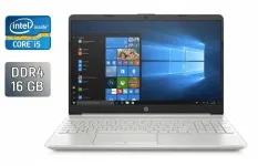 Ультрабук Б-клас HP 15-dw2658cl / 15.6" (1920x1080) IPS / Intel Core i5-1035G1 (4 (8) ядра по 1.0 - 3.6 GHz) / 16 GB DDR4 / 512 GB SSD / Intel UHD Graphics / WebCam / Windows 10 б/в