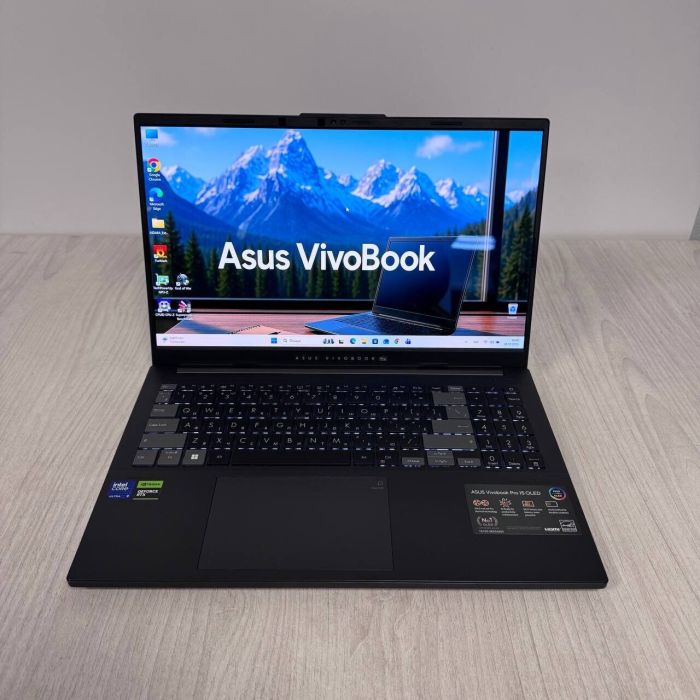 Ігровий ноутбук Б-класу Asus Vivobook Pro 15 OLED N6506MU / 15,6" (2560x1440) OLED / Intel Core Ultra 9 185H (16 (22) ядер по 2,3 - 5,1 ГГц) / 24 ГБ DDR5 / 2000 ГБ SSD NVMe / nVidia GeForce RTX 4060, 8 ГБ GDDR6, 128-біт / WebCam б/в - зображення 2