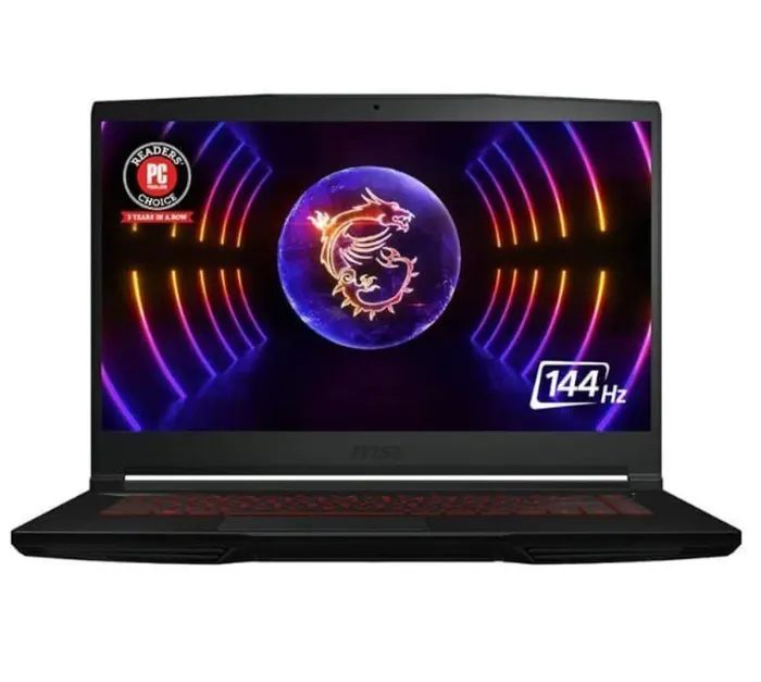 Ігровий ноутбук MSI GF63 Thin 12VF-402NEU / 15.6" (1920x1080) IPS / Intel Core i5-12450H (8 (12) ядер по 3,3 - 4,4 ГГц) / 16 ГБ DDR4 / 960 ГБ SSD / nVidia GeForce RTX 4060, 8 ГБ GDDR6, 128-bit / WebCam б/в - зображення 2
